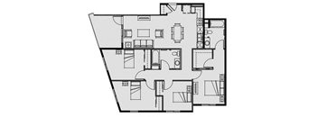 Unit 4.1 4 Bed 2 Bath 1333 sq ft