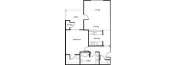Village at Southern Crossing 1 bed 1 bath 800