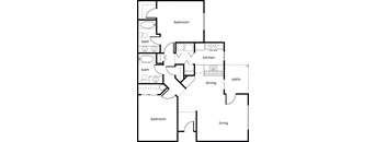 Village at Southern Crossing 2 bed 2 bath 1078