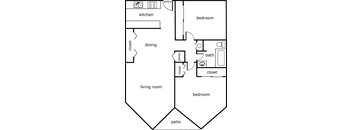 a plan of a floorplan of a green apartment building