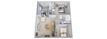 a floor plan at the crossings at white marsh apartments in white marsh, md