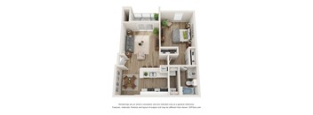 a 1 bedroom floor plan  summit  503 sq ft