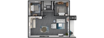 a floor plan image of the avenue of the arts apartments in costa mesa, ca