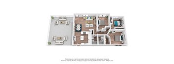 2 bedroom floor plan  the residences at