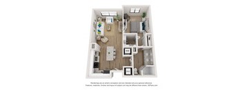 a 1 bedroom floor plan  woodland heights apartments