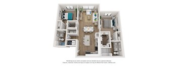 a 3d floor plan of our apartments