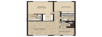a floor plan of a room with a bathroom and a living room