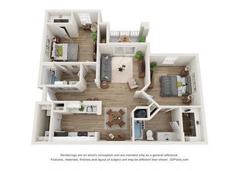 a 3 bedroom floor plan is shown in this image