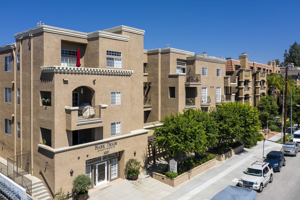 Apartments in Sherman Oaks, CA - Elevated Accross the Street View of Community