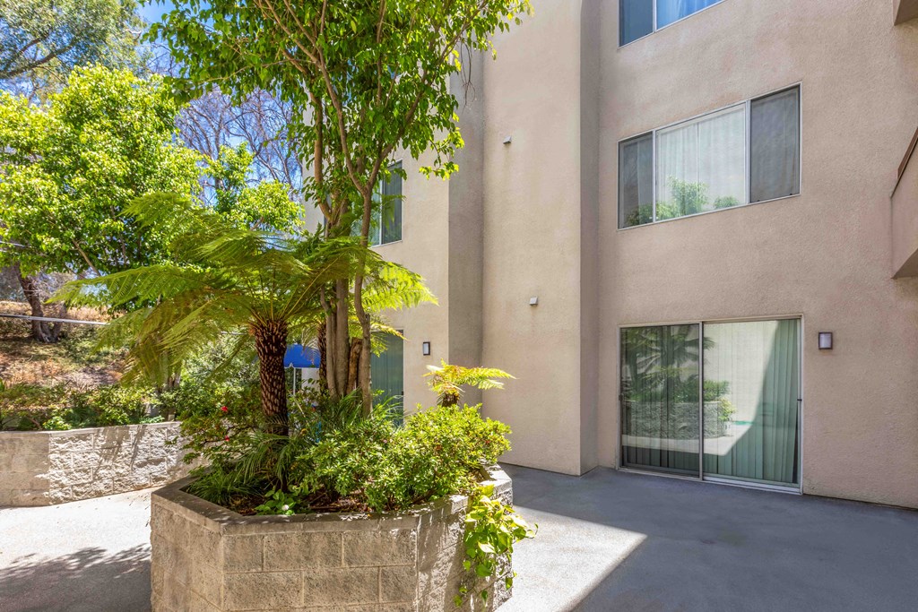 Apartments in Toluca Lake  Exterior Courtyard Area