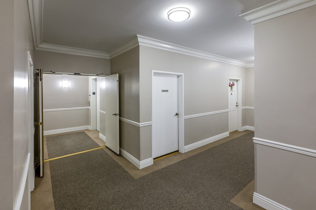 Apartments in Toluca Lake Interior Building Hallway to Apartments