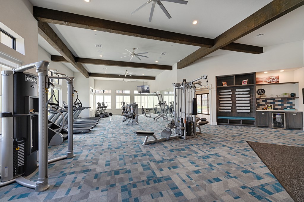 the estates with weights and cardio equipment