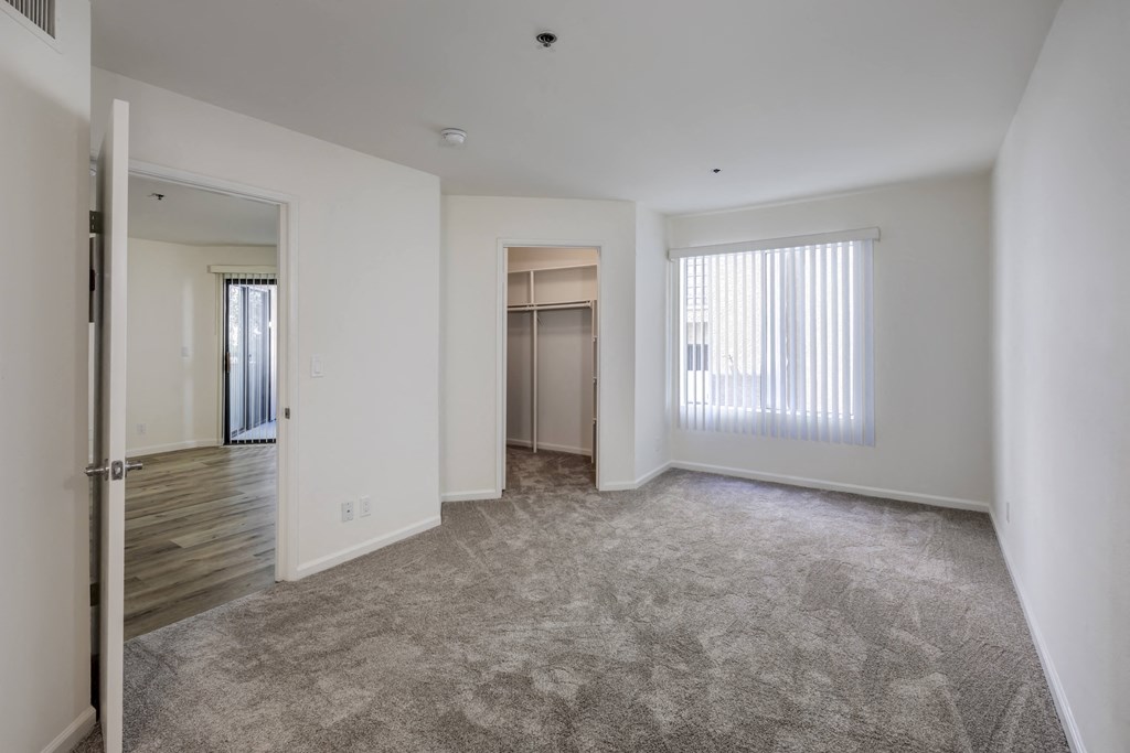 One Bedroom Apartments in Sherman Oaks, CA - Bedroom Interior with View of Closet