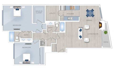 Toluca Place 2 bedroom apartment in Los Angeles, CA