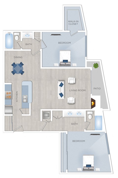 Toluca Place 2 bedroom apartment in Los Angeles, CA