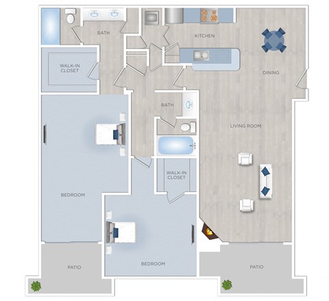 Toluca Place 2 bedroom apartment in Los Angeles, CA