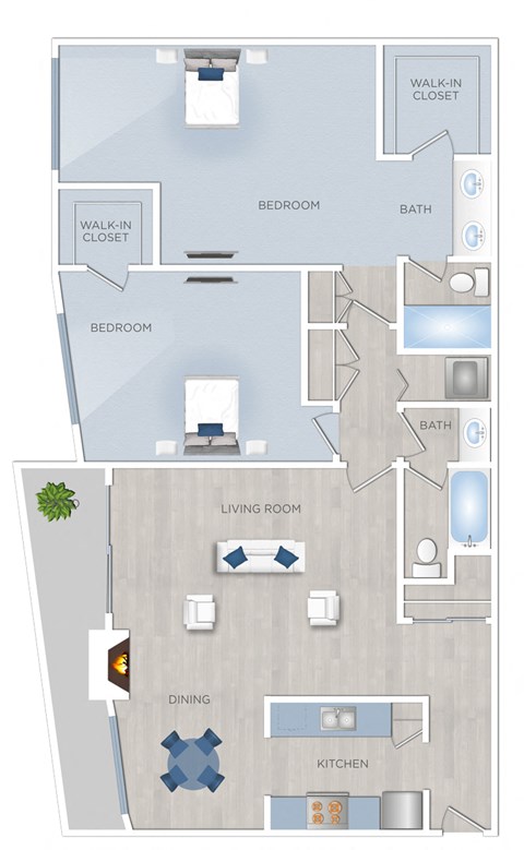 Toluca Place 2 bedroom apartment in Los Angeles, CA