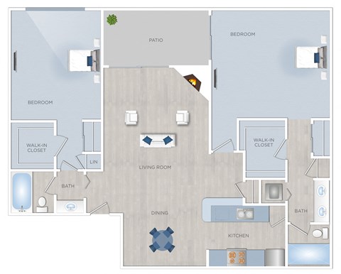 Toluca Place 2 bedroom apartment in Los Angeles, CA