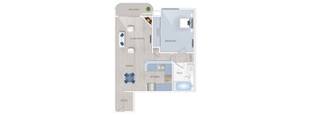 Toluca Terrace one bedroom apartment in Burbank, California