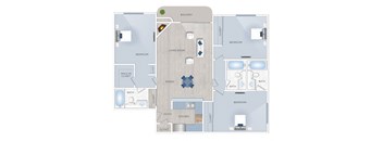 Toluca Terrace three bedroom apartment in Burbank, California