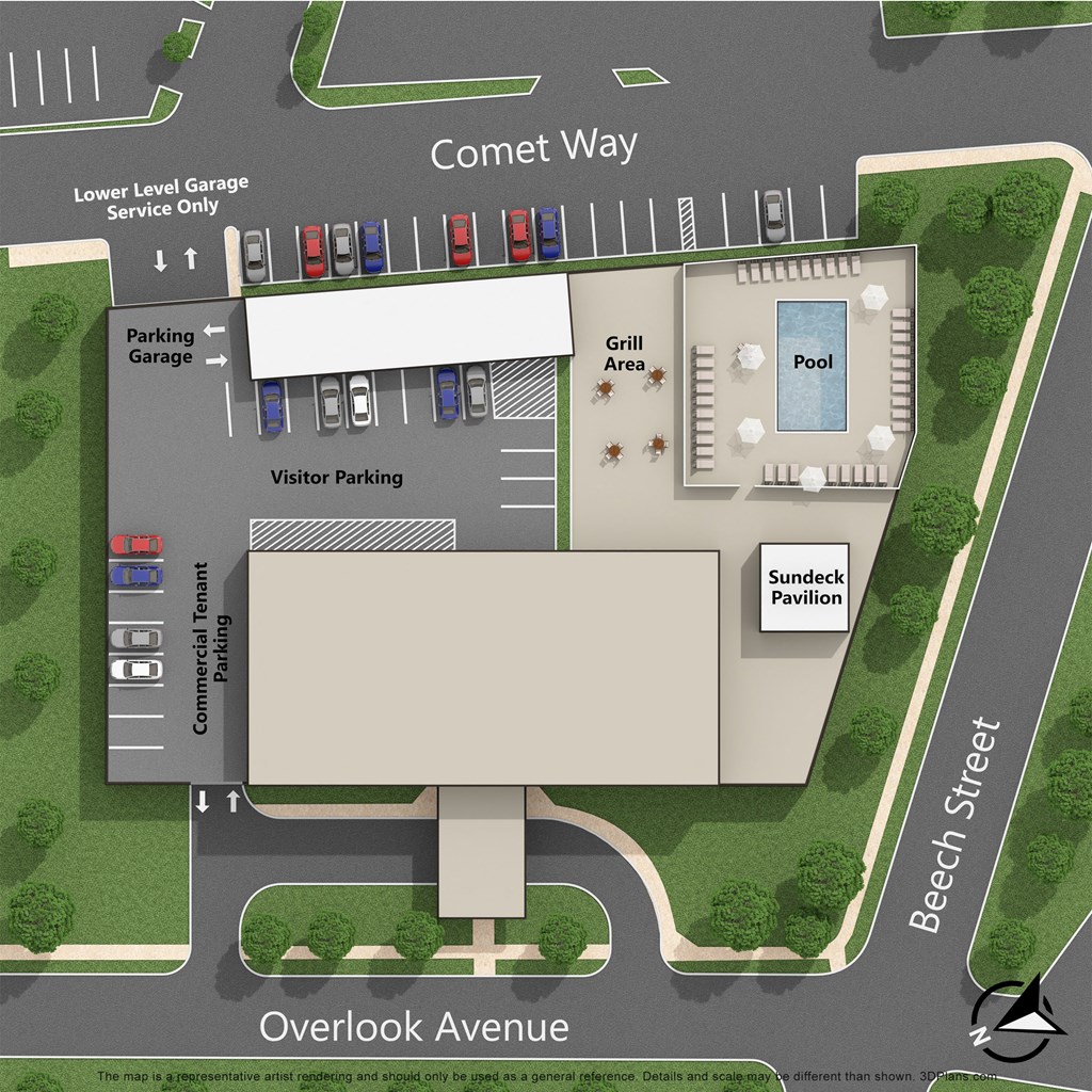 Site Map at The Ivanhoe Apartments, Hackensack