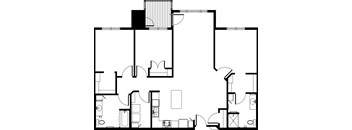 Three Bedroom - 1,418 SF