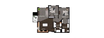 Two Bedroom End Connex Apartments in St. Michael, MN