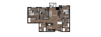 3 Bedroom 2 Bathroom Vista Apartments St. Joseph, MN 56374