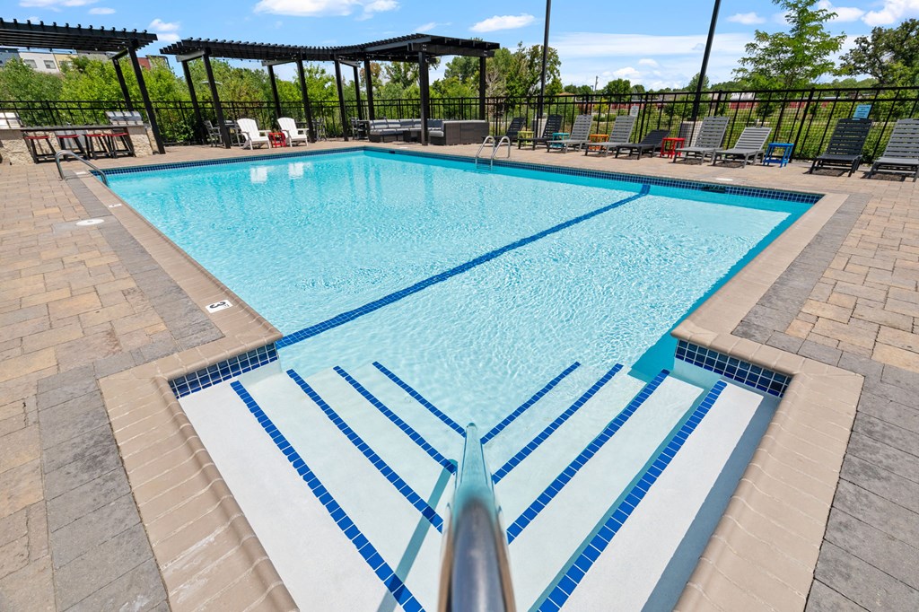 take a dip in our resort style pool at TRIO @ Southbridge apartments