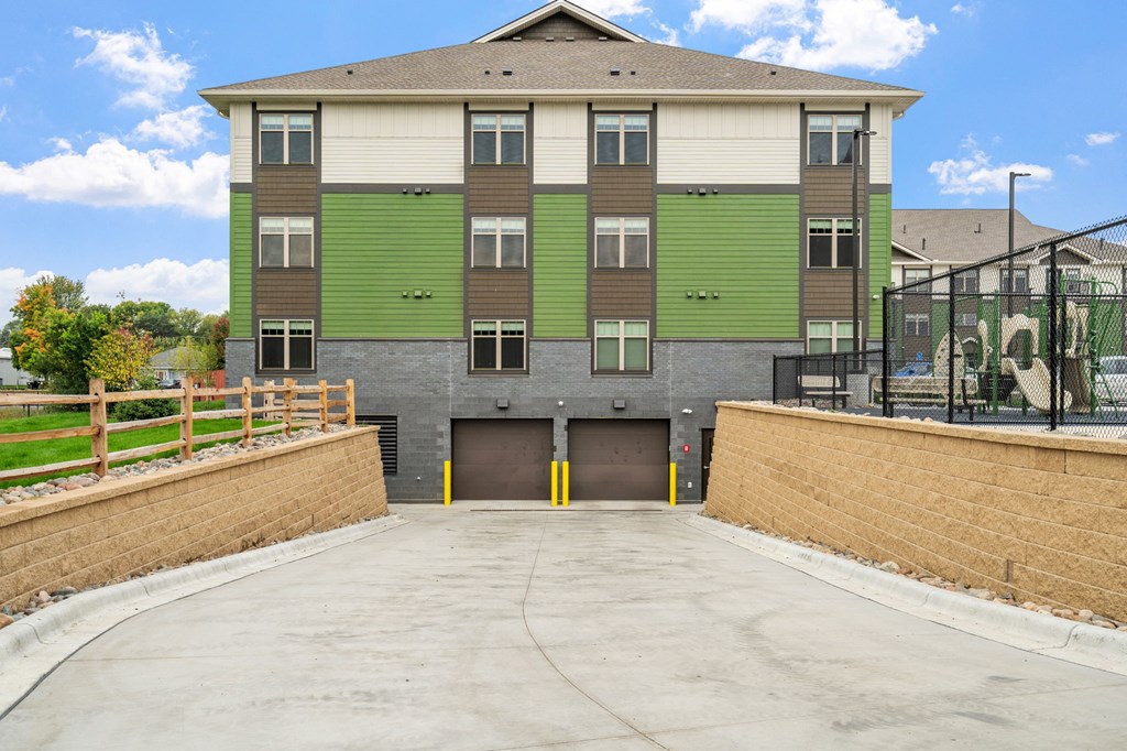 Balsam II Apartments parking garage entrance