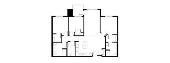 Three Bedroom Floorplan at Balsam I Apartments in Dayton, Minnesota
