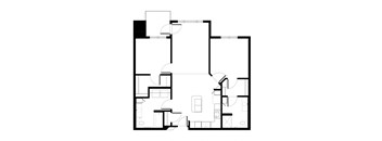 Two Bedroom Floorplan at Balsam I Apartments in Dayton, MN