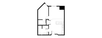One Bedroom Corner Floorplan at Balsam II Apartments in Dayton, MN