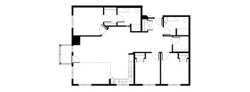 Three Bedroom Corner Unit Floorplan at Balsam II Apartments in Dayton, MN