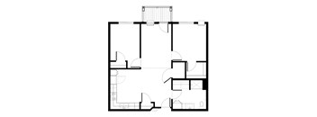 Vive Senior Apartments in Cedar Rapids, Iowa - Two Bedroom Floorplan