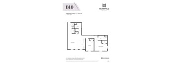 A floor plan for a Heritage Westminster apartment in New York.