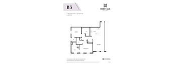 A floor plan for a Heritage Westminster apartment in New York.