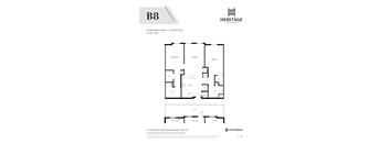A floor plan for a Heritage Westminster apartment in New York.
