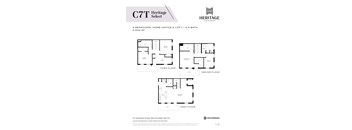 A floor plan for a Heritage Select apartment in Westminster.