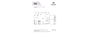 2 Bedroom 2 Bath with Garage 2nd Floor Floor plan