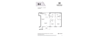 2 Bedroom 2 Bath 1st Floor Floor Plan