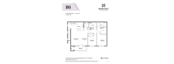 2 Bedroom 2 Bath 2nd Floor Floor plan
