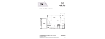 2 Bedroom 2 Bath with Garage 2nd Floor Floor plan