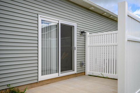 Backyard Patio at Hathaway Meadows in Farmington, NY