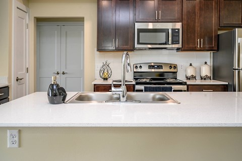 Kitchen Island at Hathaway Meadows in Farmington, NY