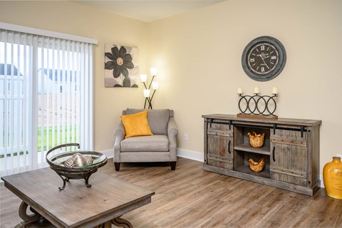 Living Room with a View at Hathaway Meadows in Farmington, NY