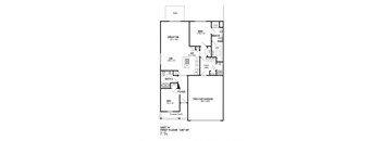 a floor plan of a house with two car garage at Hathaway Meadows, Farmington, NY, 14425