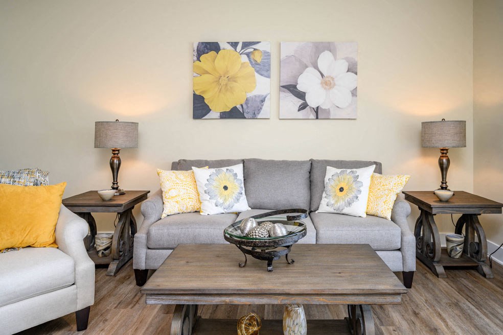 Living Room Sofa at Hathaway Meadows, Farmington, NY