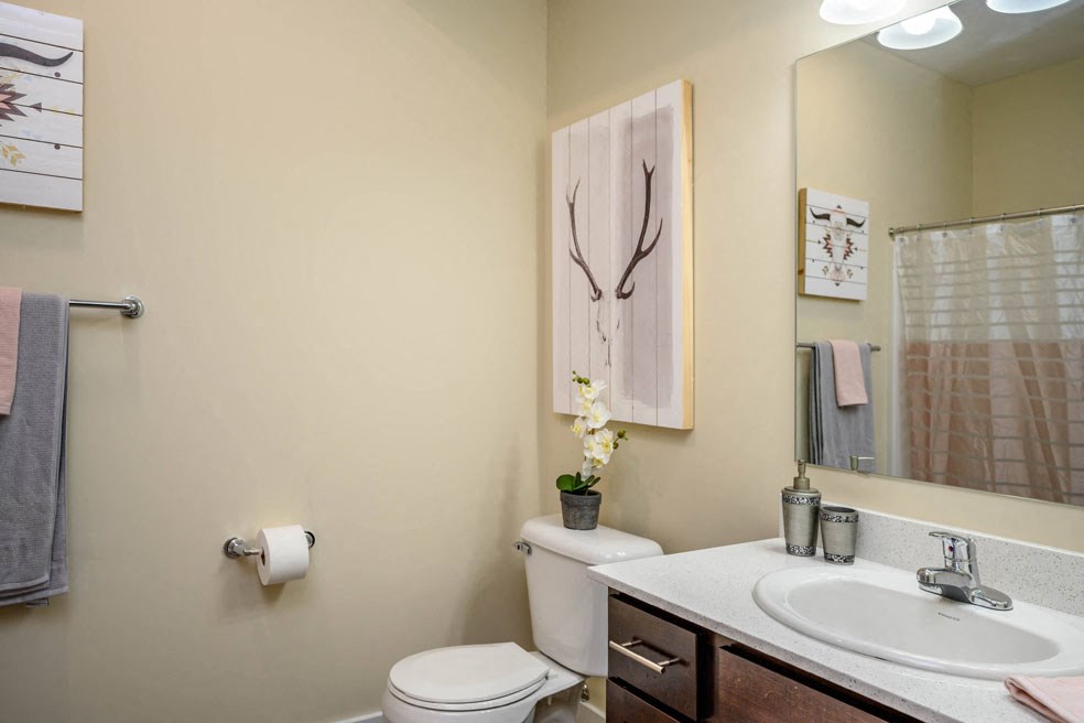 Bathroom With Vanity Lights at Hathaway Meadows, Farmington, 14425