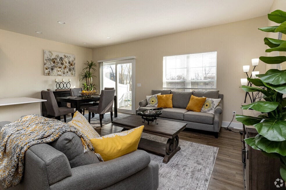 Modern Living Room at Hathaway Meadows, Farmington, 14425